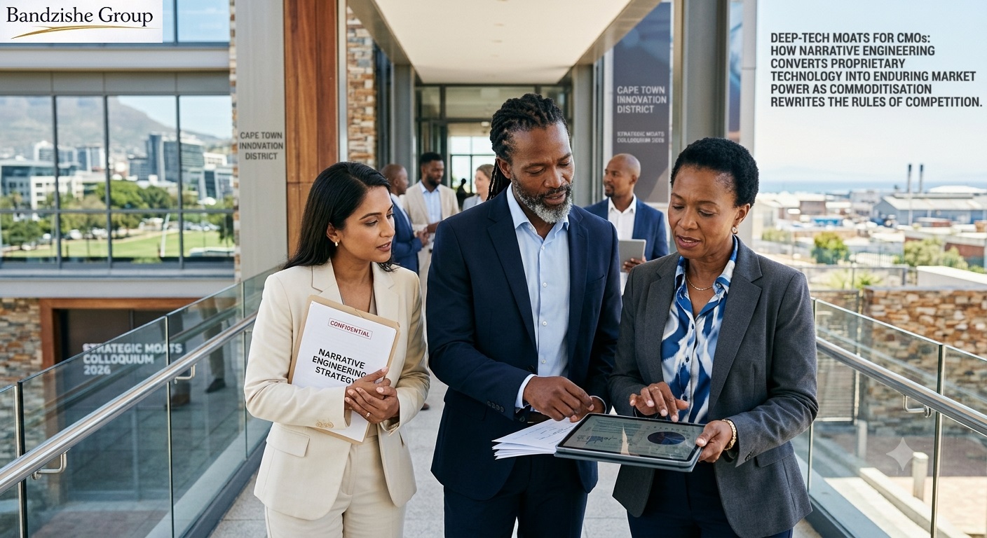 Deep-Tech Moats for CMOs_Header Image by Bandile Ndzishe of Bandzishe Group